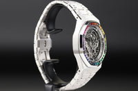 Audemars Piguet<br>15412BC Royal Oak Frosted Gold Double Balance Wheel Openworked Factory Baguette Rainbow Bezel