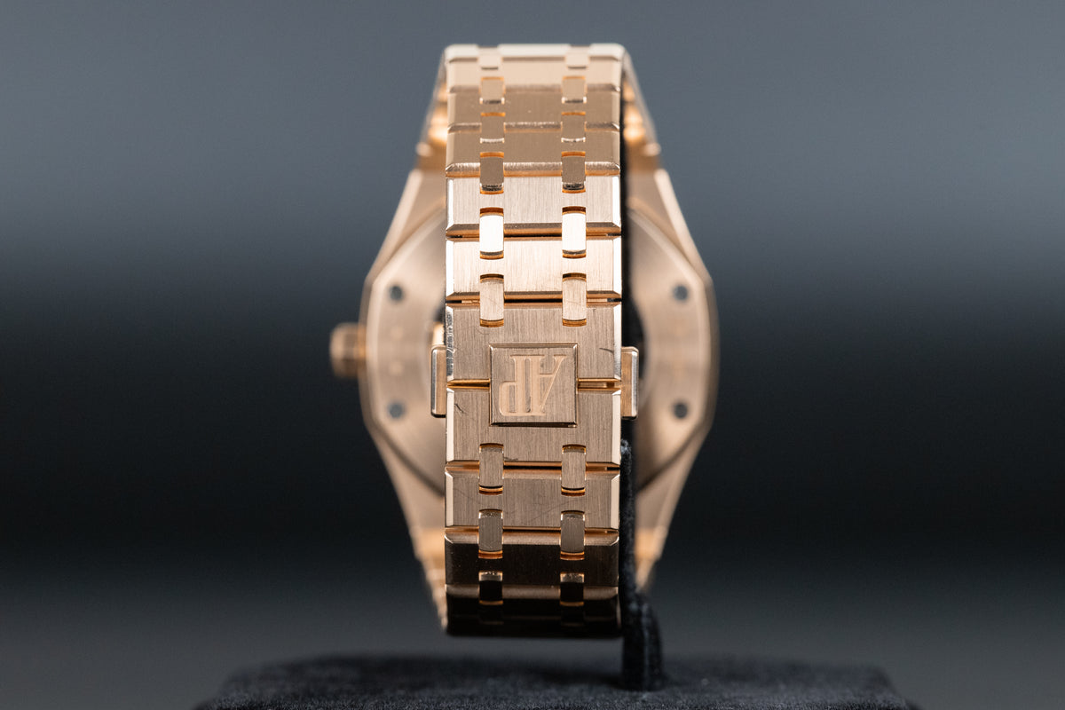 Audemars Piguet<br>15412OR Royal Oak Double Balance Wheel Openworked Factory Baguette Bezel