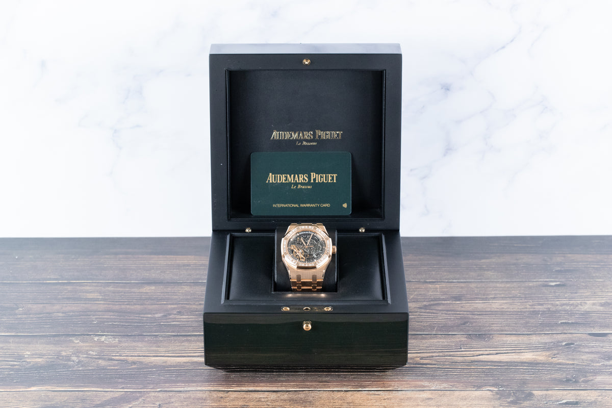 Audemars Piguet<br>15412OR Royal Oak Double Balance Wheel Openworked Factory Baguette Bezel