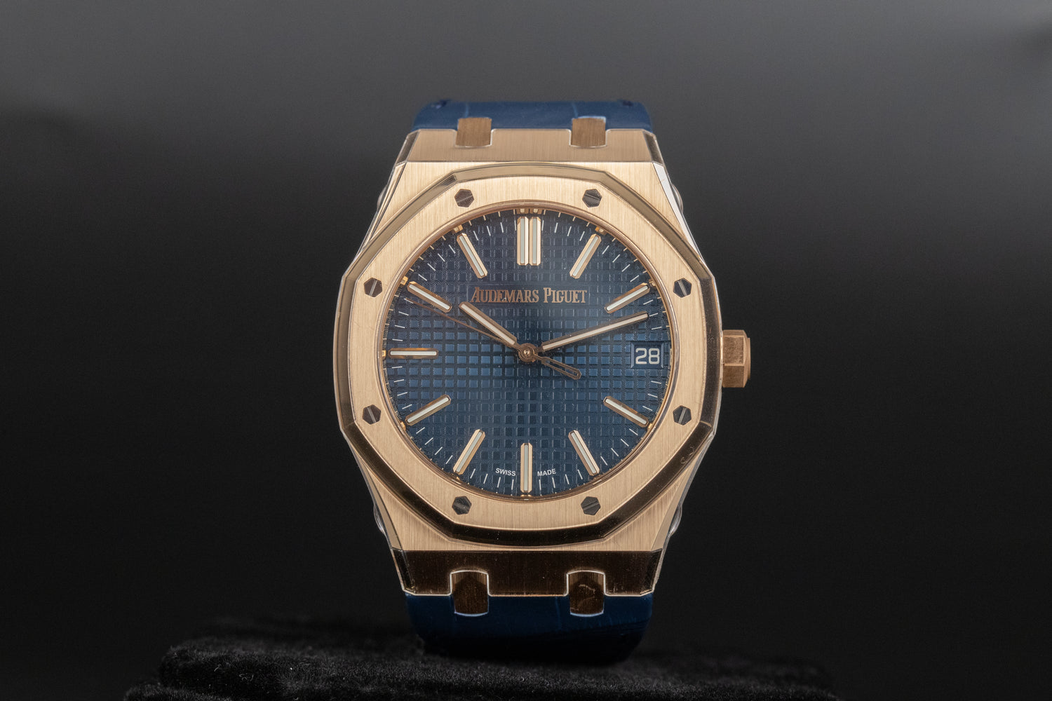 Audemars Piguet 15510OR Royal Oak Blue Dial Blue Strap