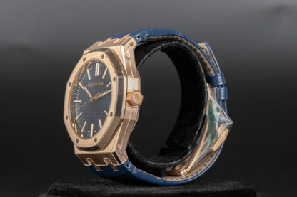 Audemars Piguet 15510OR Royal Oak Blue Dial Blue Strap