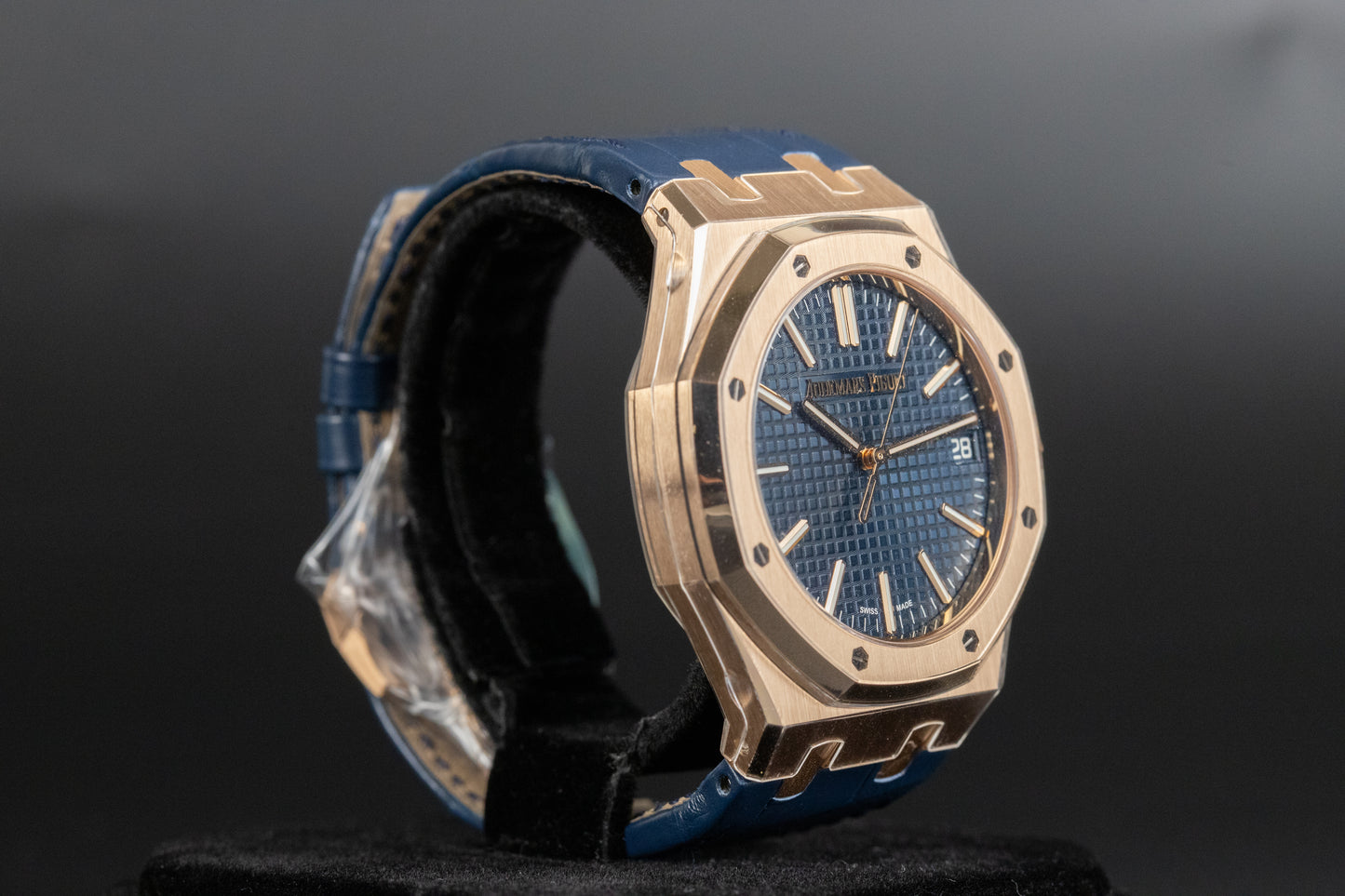 Audemars Piguet 15510OR Royal Oak Blue Dial Blue Strap