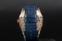 Audemars Piguet<br>15510OR Royal Oak Blue Dial Blue Strap