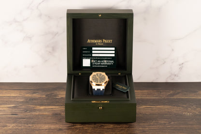Audemars Piguet 15510OR Royal Oak Blue Dial Blue Strap