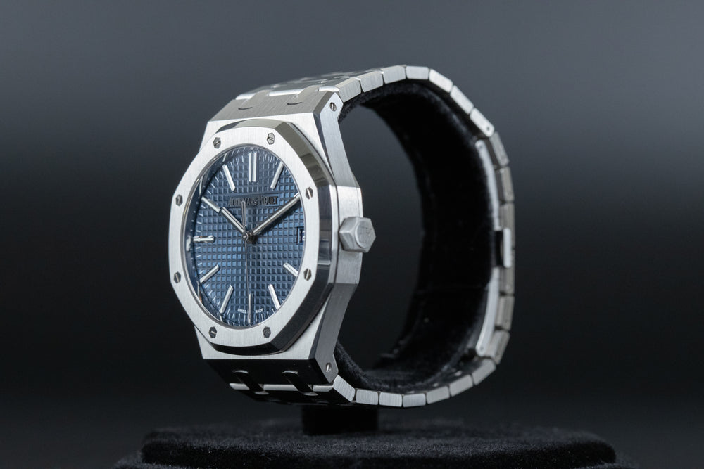 Audemars Piguet<br>15510ST Royal Oak Blue Dial 50th Anniversary