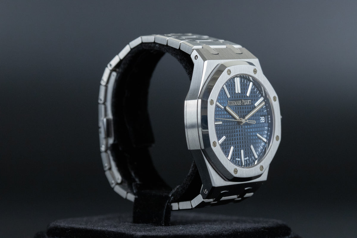 Audemars Piguet<br>15510ST Royal Oak Blue Dial 50th Anniversary