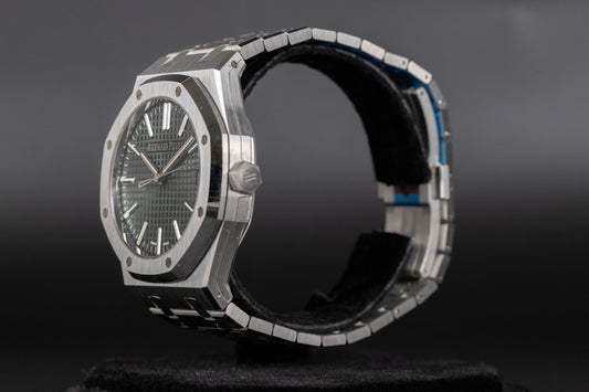 Audemars Piguet 15510ST Royal Oak Green Dial 50th Anniversary
