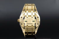 Audemars Piguet<br>15550BA Royal Oak 37mm Yellow Gold Turquoise Dial