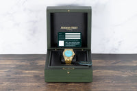 Audemars Piguet<br>15550BA Royal Oak 37mm Yellow Gold Turquoise Dial