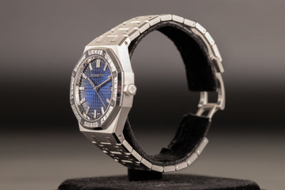 Audemars Piguet 77451BC Royal Oak Blue Dial Diamond Bezel