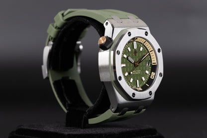 Audemars Piguet 15720ST Royal Oak Offshore Diver Green Dial
