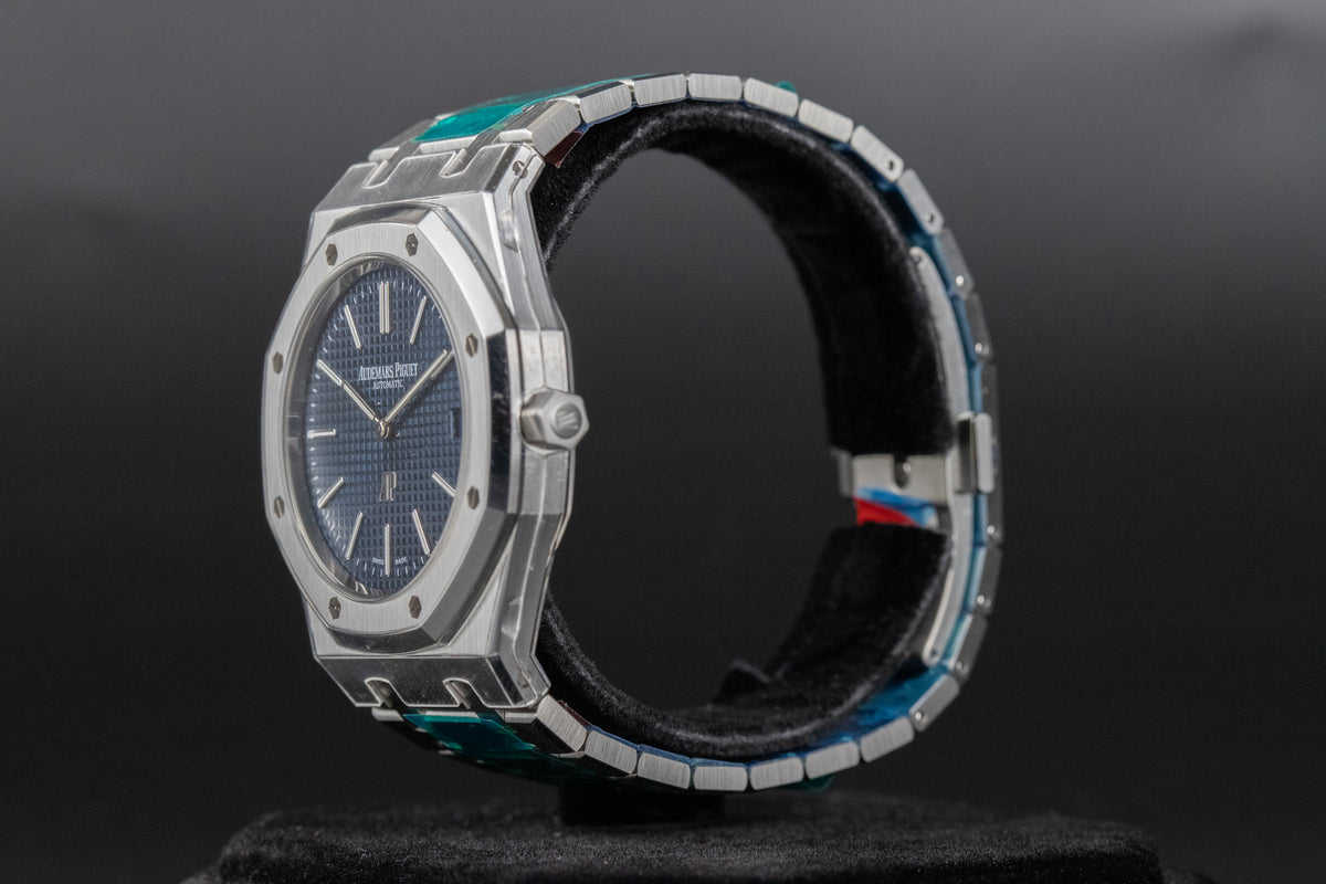 Audemars Piguet<br>16202ST Royal Oak Jumbo Blue Dial