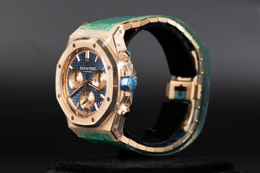 Audemars Piguet 26239OR Royal Oak Chronograph Flyback Frosted Blue Dial