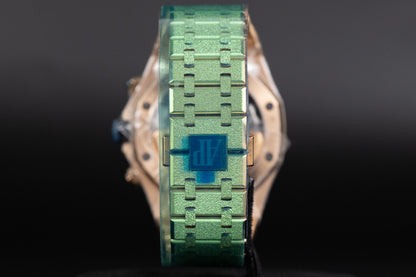 Audemars Piguet 26239OR Royal Oak Chronograph Flyback Frosted Blue Dial