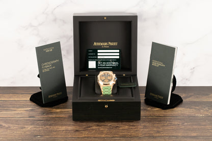 Audemars Piguet 26239OR Royal Oak Chronograph Flyback Frosted Blue Dial