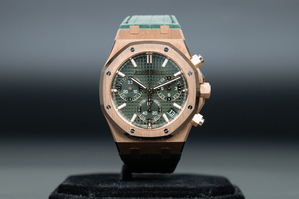 Audemars Piguet<br>26240OR Royal Oak Chronograph Flyback Green Dial