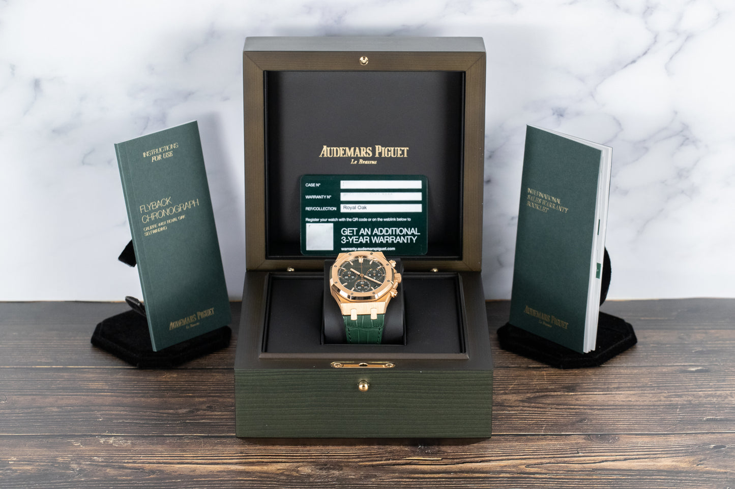 Audemars Piguet 26240OR Royal Oak Chronograph Flyback Green Dial "50th Anniversary"