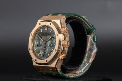 Audemars Piguet 26240OR Royal Oak Chronograph Flyback Green Dial Green Strap