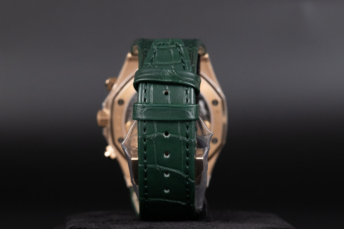 Audemars Piguet<br>26240OR Royal Oak Chronograph Flyback Green Dial Green Strap