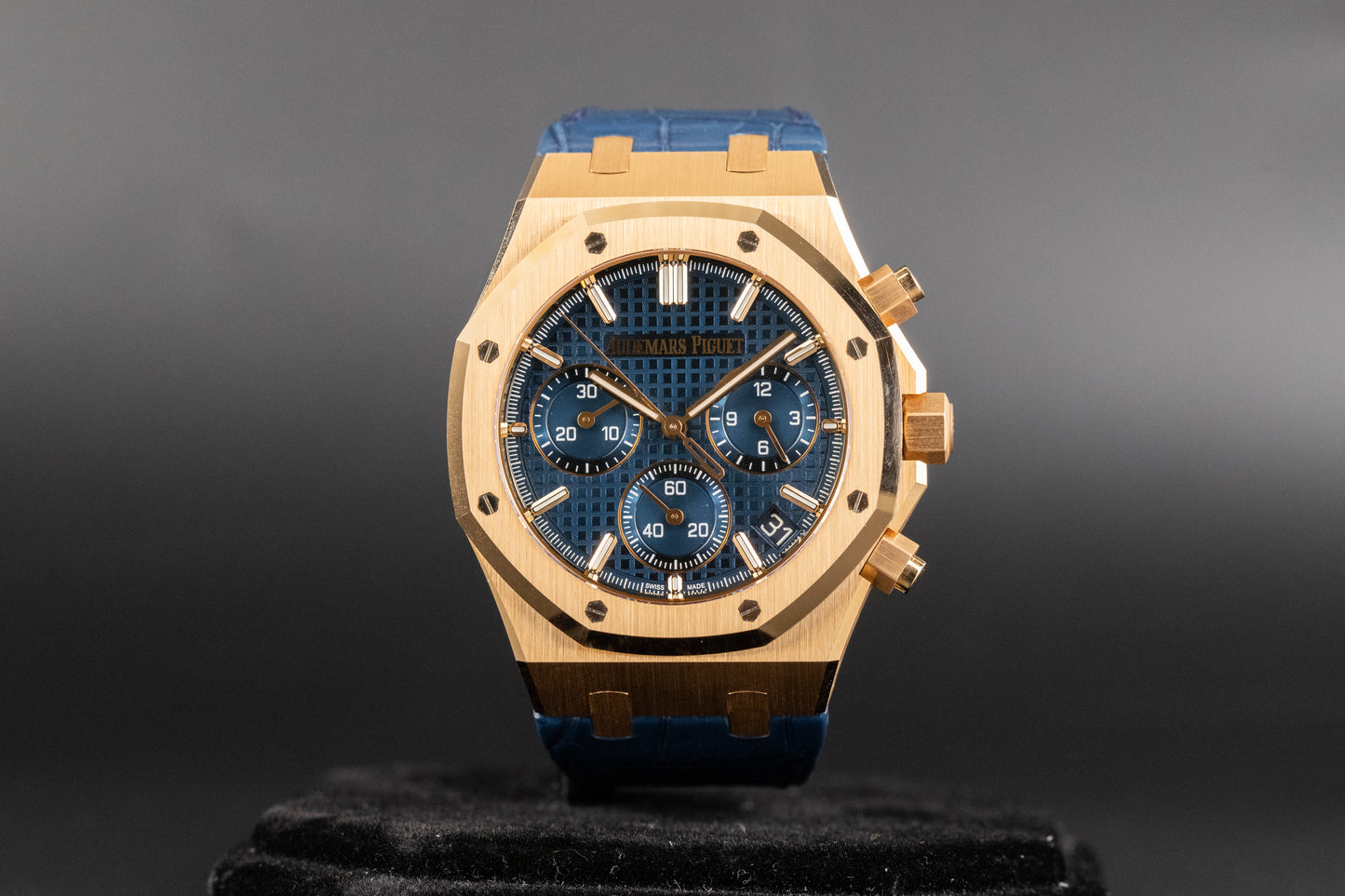 Audemars Piguet 26240OR Royal Oak Chronograph Flyback Blue Dial "50th Anniversary"