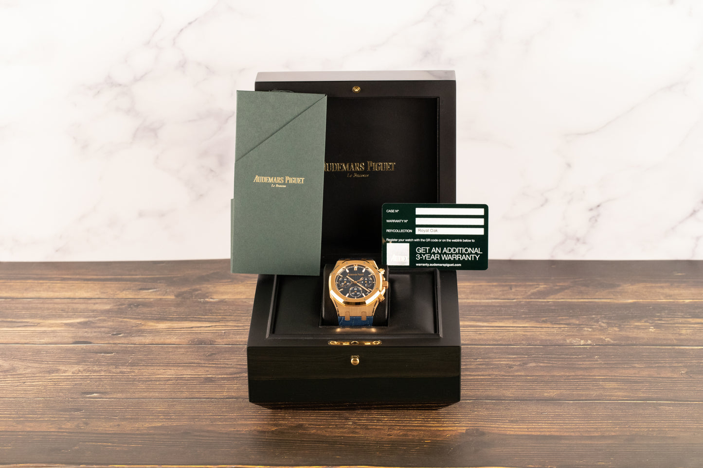 Audemars Piguet 26240OR Royal Oak Chronograph Flyback Blue Dial "50th Anniversary"
