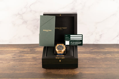 Audemars Piguet 26240OR Royal Oak Chronograph Flyback Blue Dial "50th Anniversary"