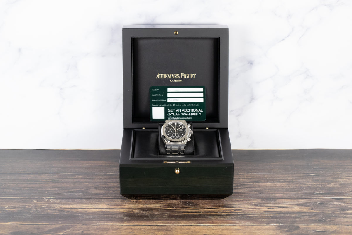 Audemars Piguet<br>26240ST Royal Oak Chronograph Flyback Black Dial