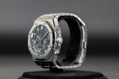 Audemars Piguet 26240ST Royal Oak Chronograph Flyback Green Dial "50th Anniversary"