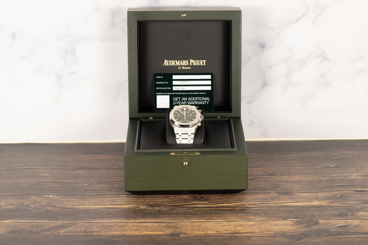 Audemars Piguet 26240ST Royal Oak Chronograph Flyback Green Dial "50th Anniversary"