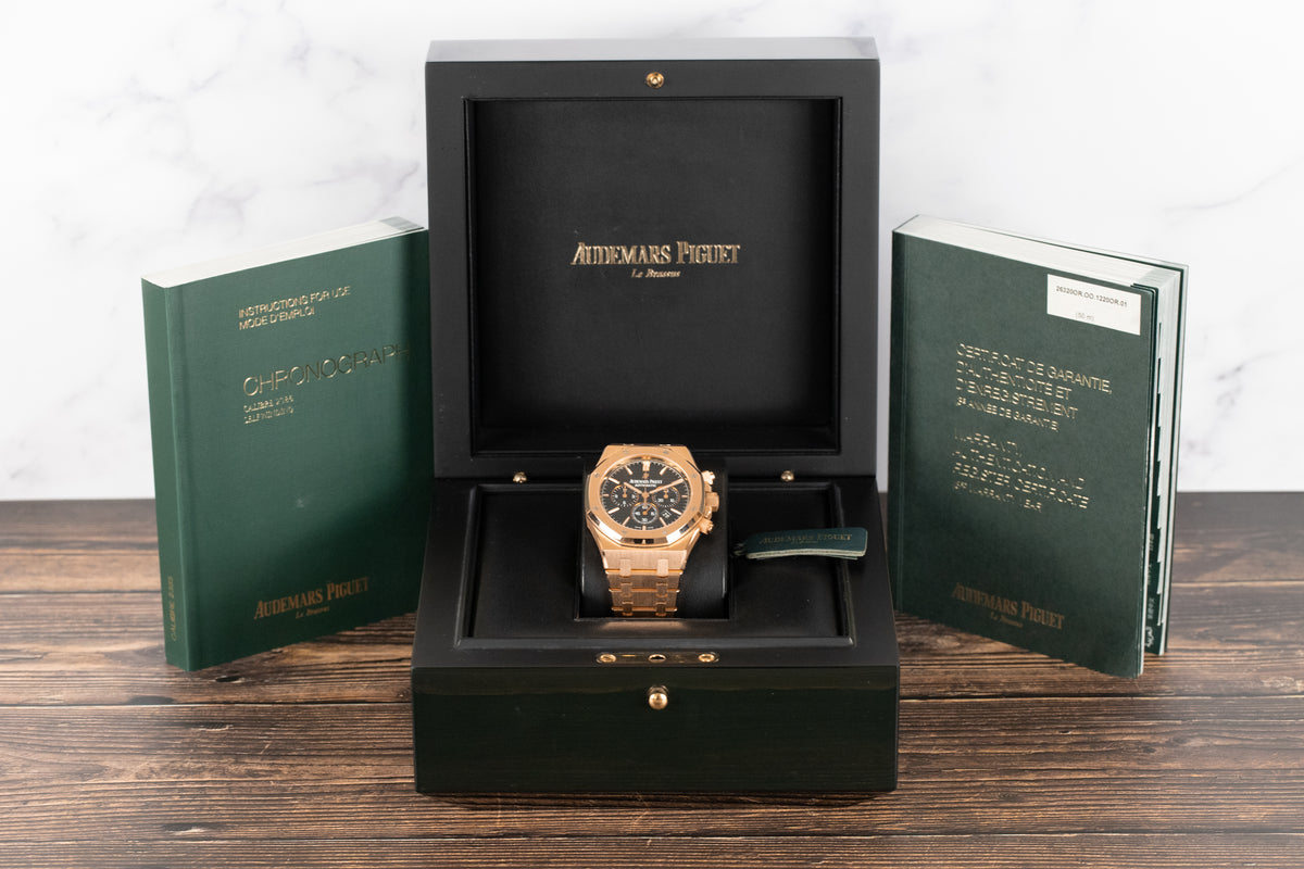 Audemars Piguet<br>26320OR Royal Oak Chronograph Black Dial