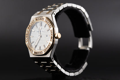 Audemars Piguet 67651SR Lady Royal Oak White Dial Diamond Bezel
