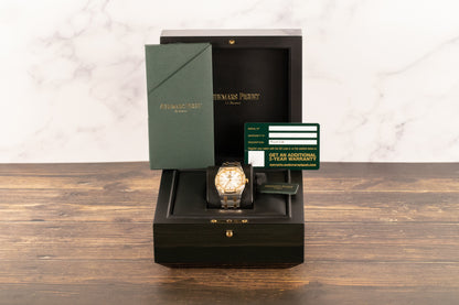 Audemars Piguet 67651SR Lady Royal Oak White Dial Diamond Bezel