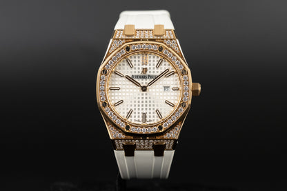 Audemars Piguet 67652OR Lady Royal Oak White Dial
