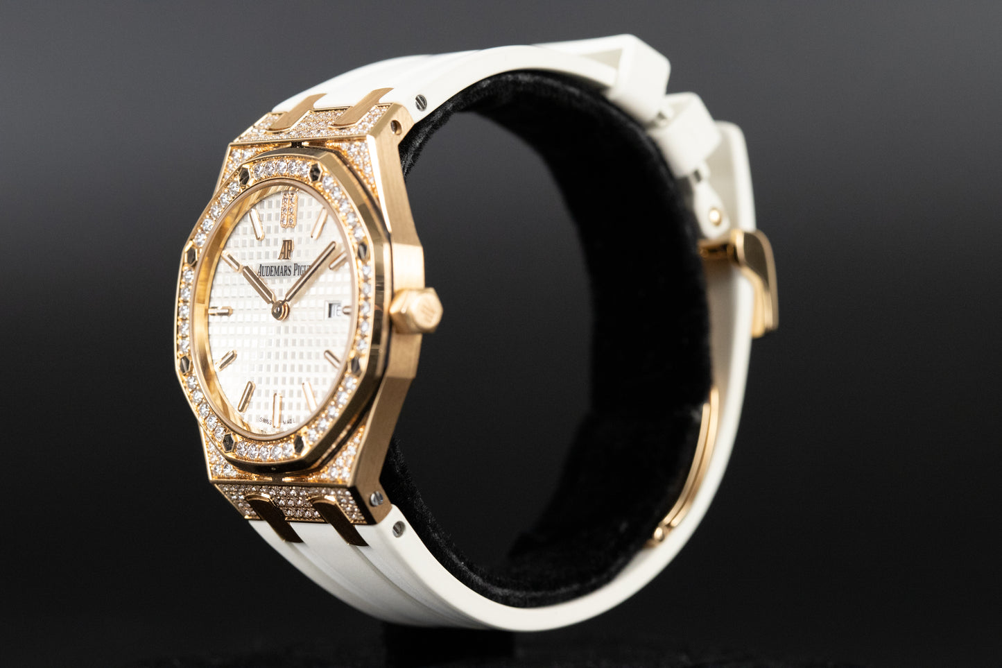 Audemars Piguet 67652OR Lady Royal Oak White Dial