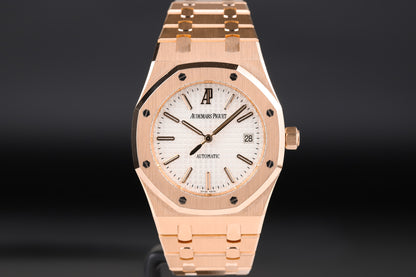 Audemars Piguet<br>15300OR Royal Oak White Dial