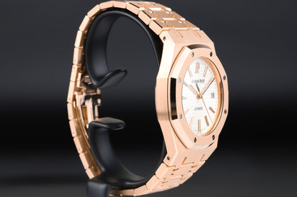 Audemars Piguet<br>15300OR Royal Oak White Dial