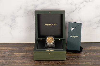 Audemars Piguet 15407ST Royal Oak Salmon Openworked
