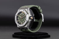 Audemars Piguet<br>15720ST Royal Oak Offshore Diver Green Dial