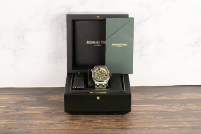 Audemars Piguet 15720ST Royal Oak Offshore Diver Green Dial