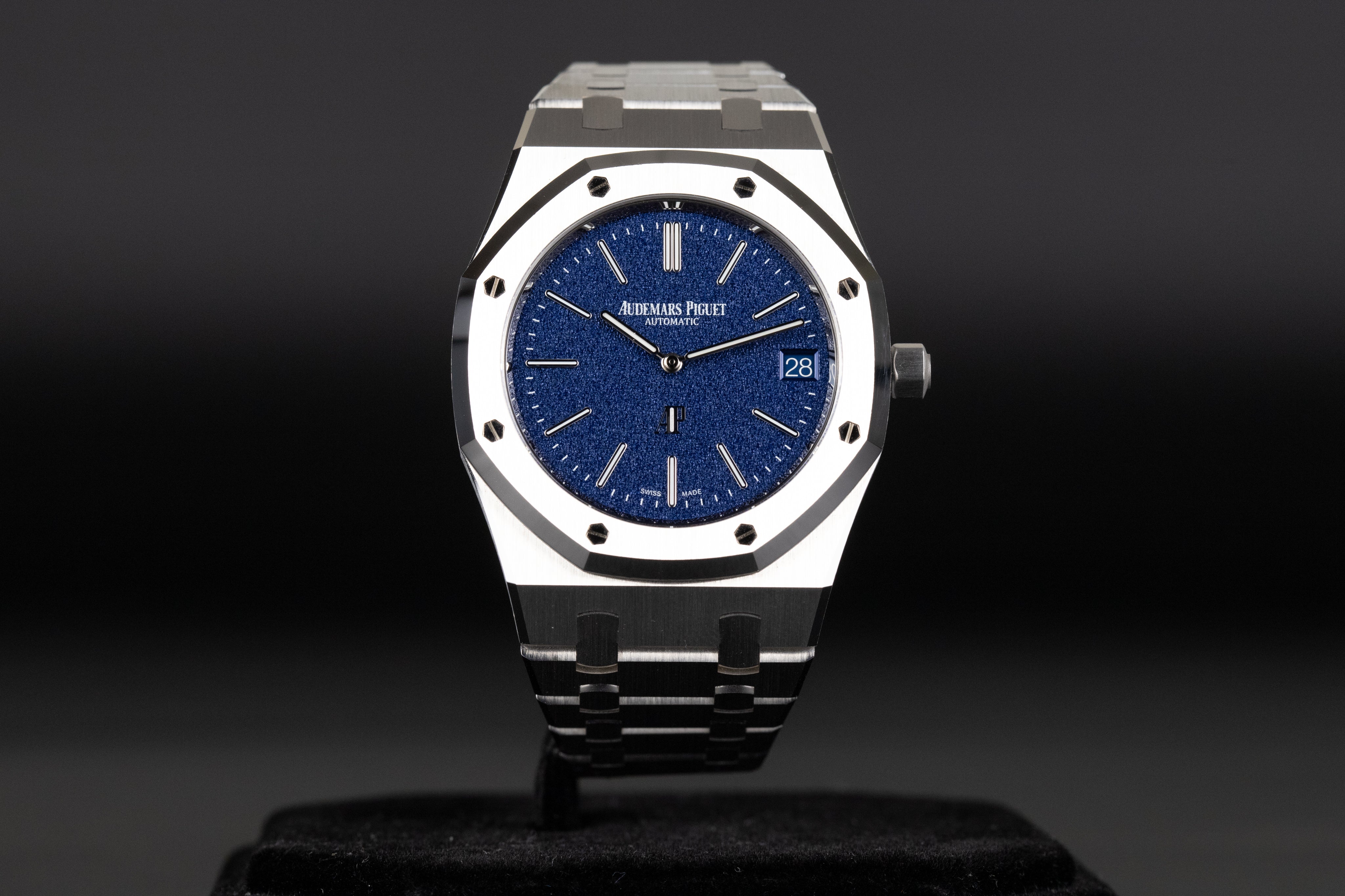 Audemars Piguet 16202BC Royal Oak Jumbo Tuscan Blue Dial – Newport