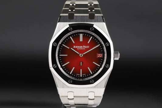 Audemars Piguet 16202XT Royal Oak Jumbo Bulk Metallic Glass (BMG) Red Dial