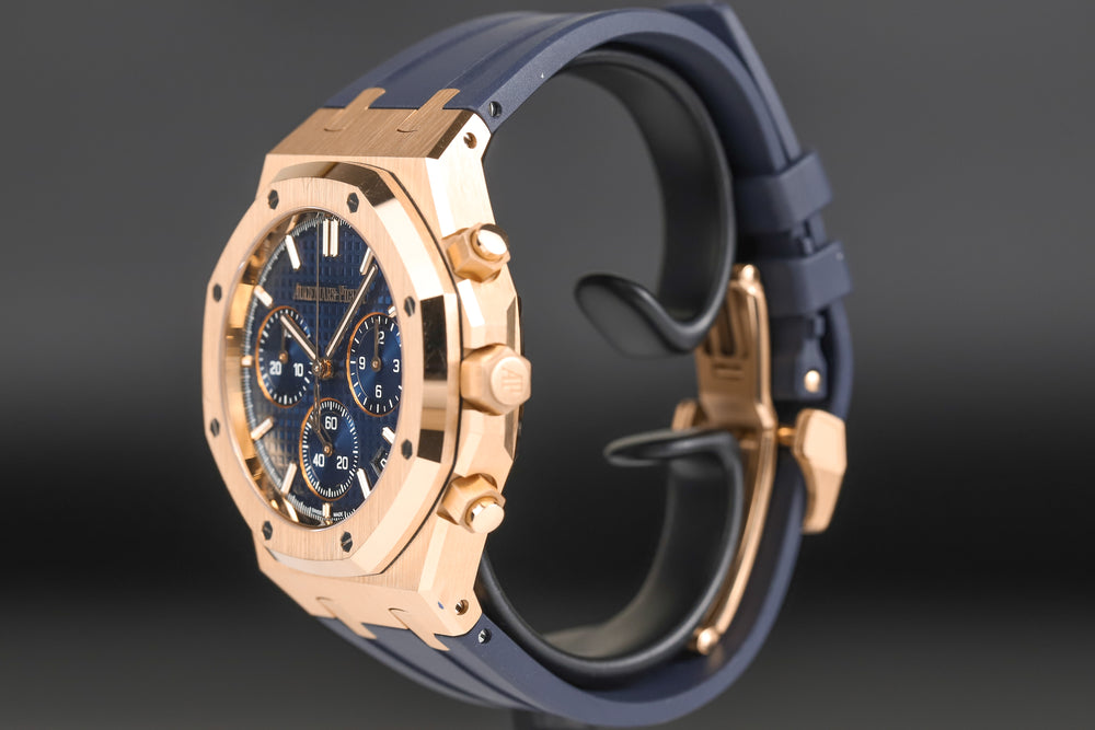Audemars Piguet<br>26240OR Royal Oak Chronograph Flyback Blue Dial "50th Anniversary"