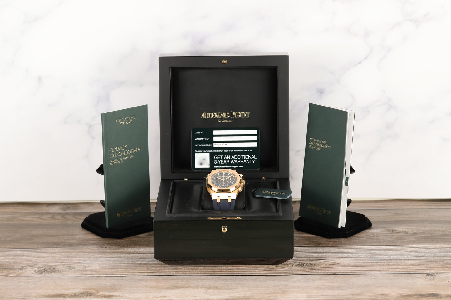 Audemars Piguet 26240OR Royal Oak Chronograph Flyback Blue Dial "50th Anniversary"