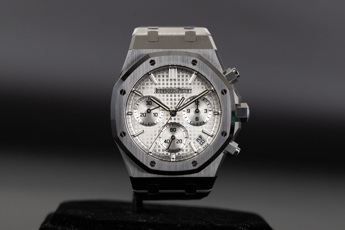 Audemars Piguet<br>26240ST Royal Oak Chronograph Flyback White Dial 50th Anniversary