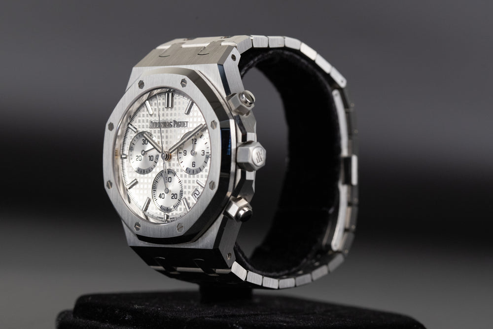 Audemars Piguet<br>26240ST Royal Oak Chronograph Flyback White Dial 50th Anniversary