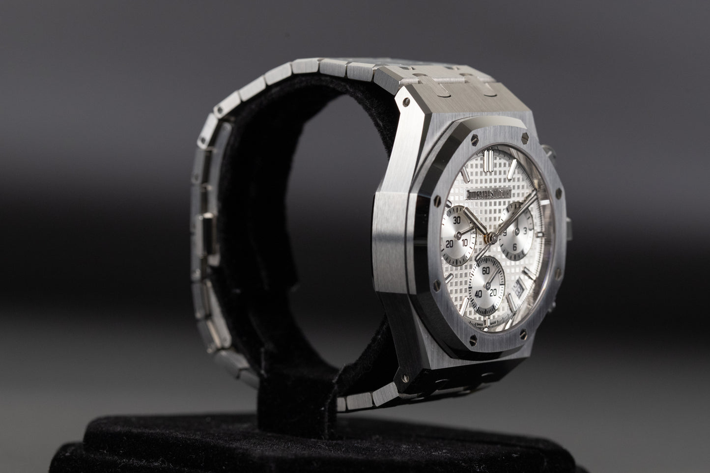 Audemars Piguet 26240ST Royal Oak Chronograph Flyback White Dial 50th Anniversary