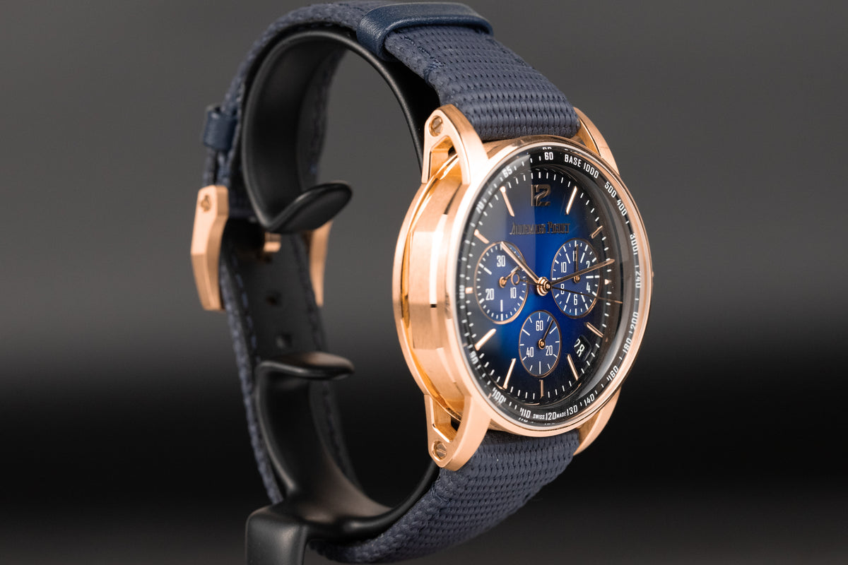 Audemars Piguet<br>26393OR Code 11.59 Chronograph Blue Dial