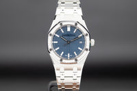 Audemars Piguet<br>77451ST Royal Oak Blue Dial Diamond Bezel