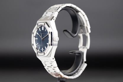 Audemars Piguet 77451ST Royal Oak Blue Dial Diamond Bezel