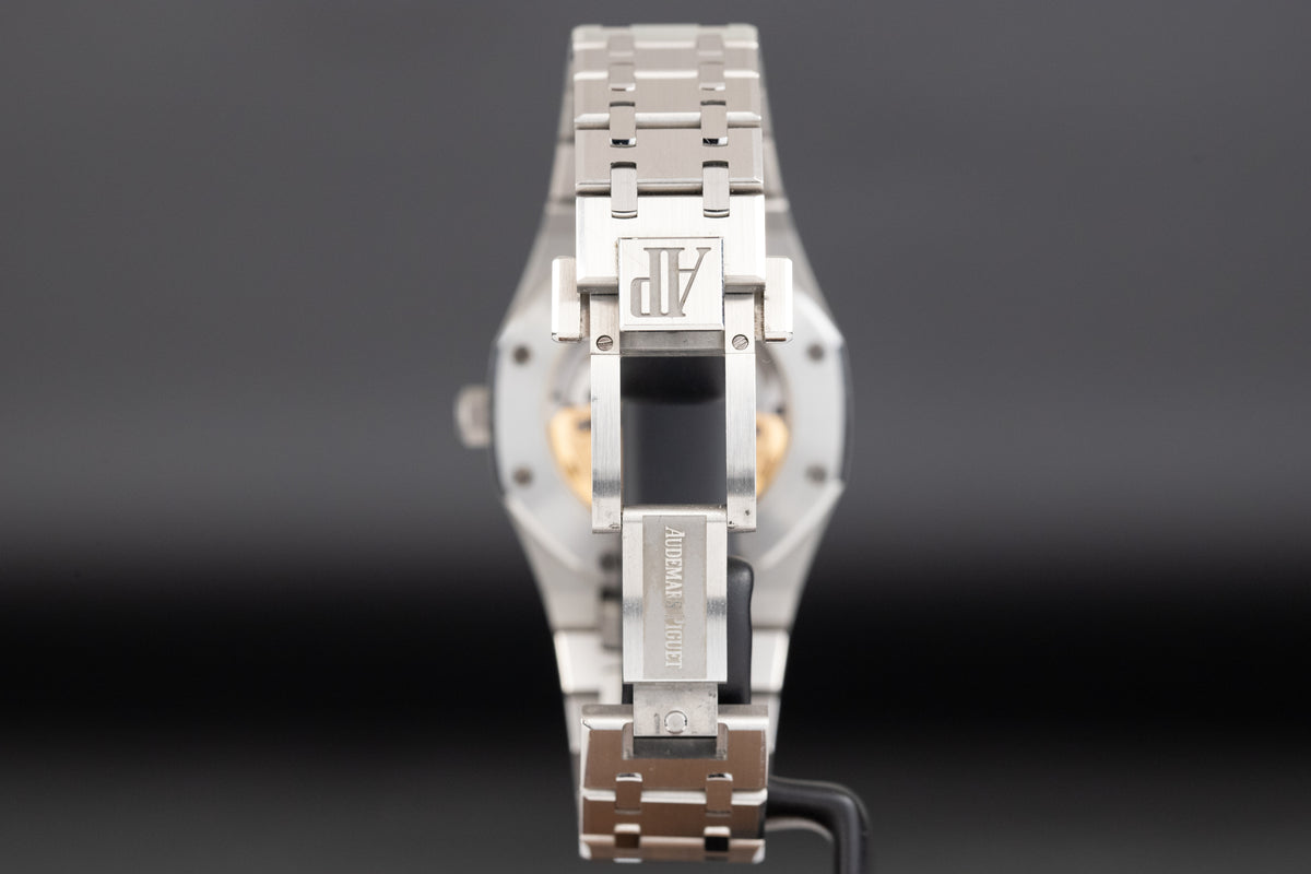 Audemars Piguet<br>77451ST Royal Oak Blue Dial Diamond Bezel